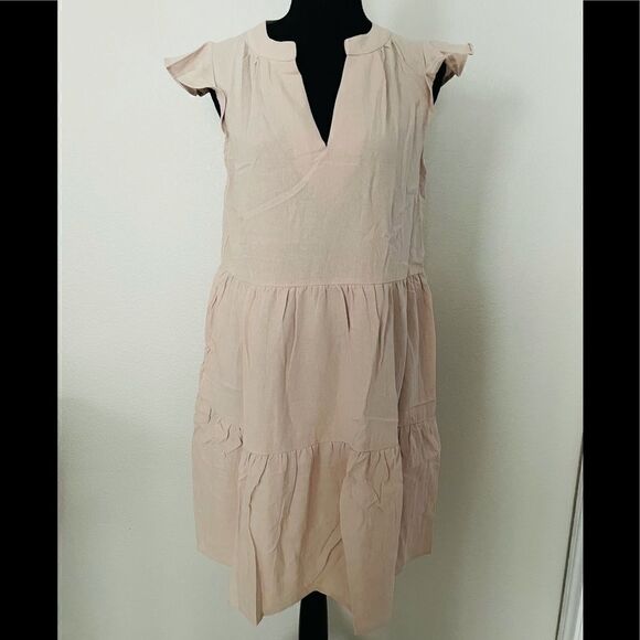 NWOT Butterfly Sleeve Smock Dress - Picture 3 of 6